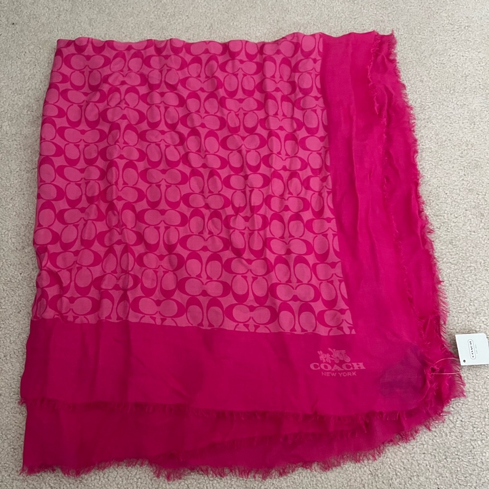 COACH Hot Pink Scarf
